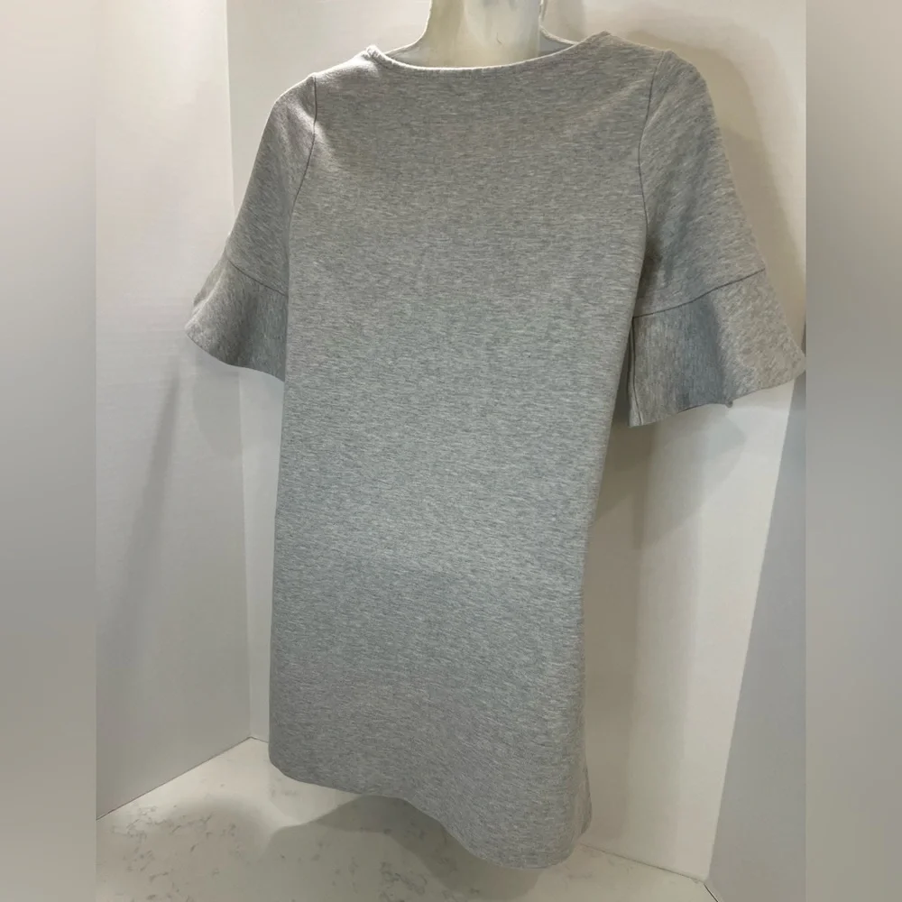 Ralph Lauren Gray Sheath Dress with Bell Sleeves